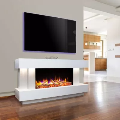 Ultiflame VR Gemma Illumia 800 Smooth White