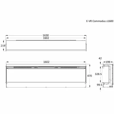 Dimensions E-VR Commodus s1600
