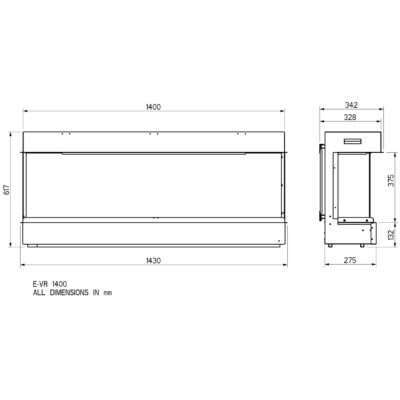 E-VR 1400 Dimensions