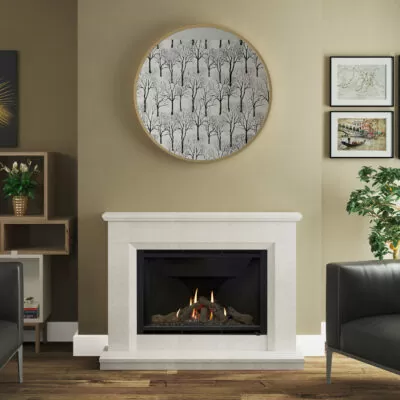 Earlston Manila Micro Marble Fireplace Suite