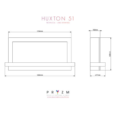 PRYZM HUXTON 51 DIMENSIONS