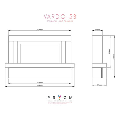 PRYZM VARDO 53 DIMENSIONS