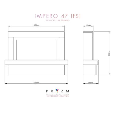 Pryzm Impero 47 FS Dimensions