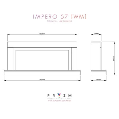 Pryzm Impero 57 WM Dimensions