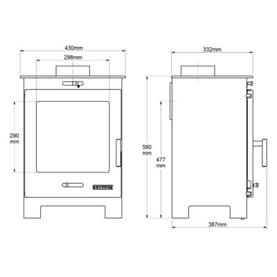 Arundel Multifuel Dimensions