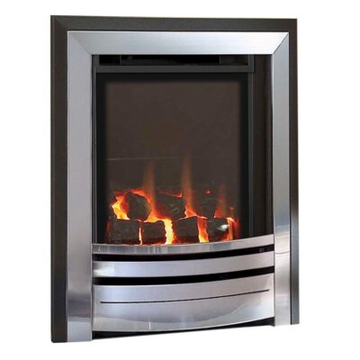 Frontier HE Hearth Mounted Black & Chrome Coal