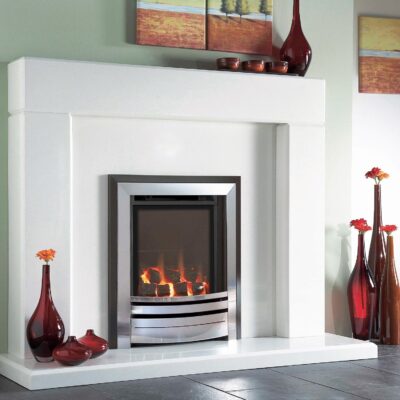 Frontier HE Hearth Mounted Black & Chrome Coal
