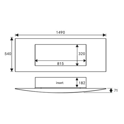 ULTIFLAME VR VICHY dimensions