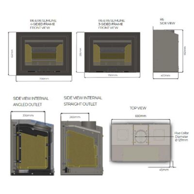 Di Lusso R6 Eco Inset Dimensions