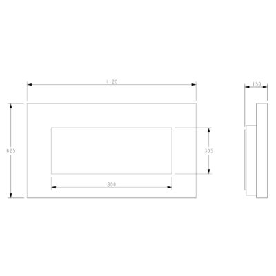 E XD Travertine 1100 Dimensions