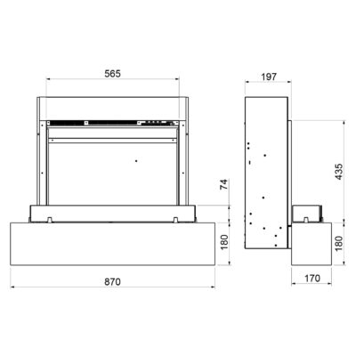 U VR Firebeam S600 Suite Dimensions