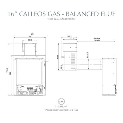 Calleos 16 BF Dimensions