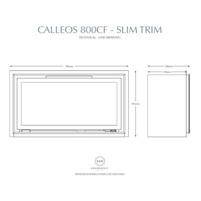 Calleos 800CF Slim Trim Dimensions
