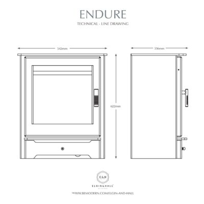 Elgin & Hall Endure Gas Stove Dimensions
