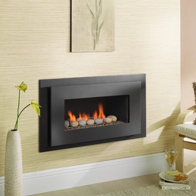 Crystal Fires Miami Black Pebbles