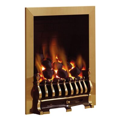 Blenheim Gas Fire Antique Brass