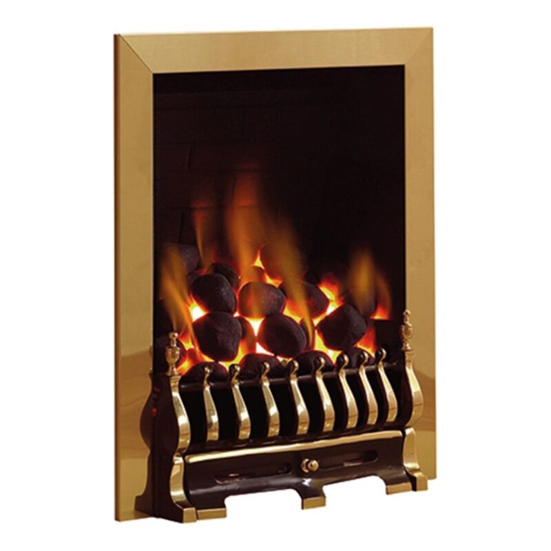 Blenheim Gas Fire Antique Brass