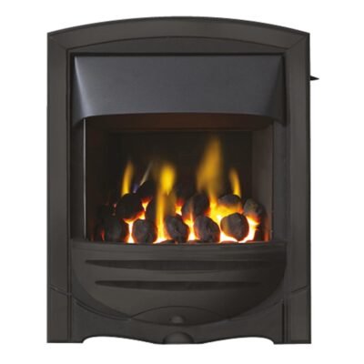 Freya Convector Gas Fire Open Fronted Black