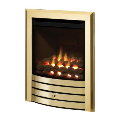 Design Balanced Flue HE Glass Fronted Manual Brass