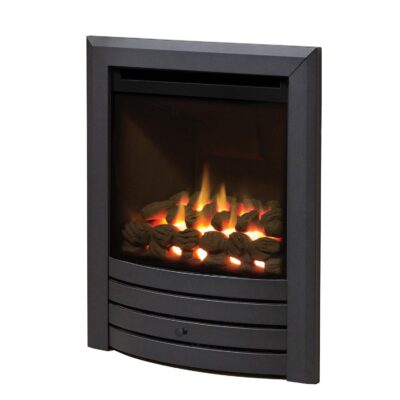 Design Balanced Flue HE Glass Fronted Manual Black