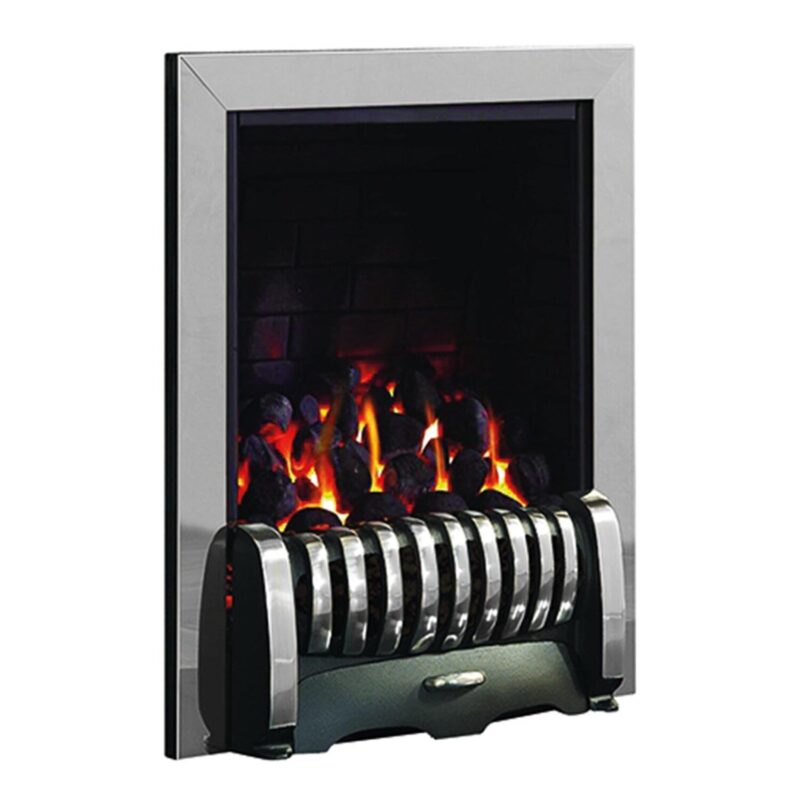 Media Gas Fire Chrome