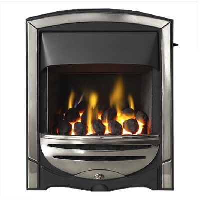 Freya Convector Gas Fire Open Fronted Chrome