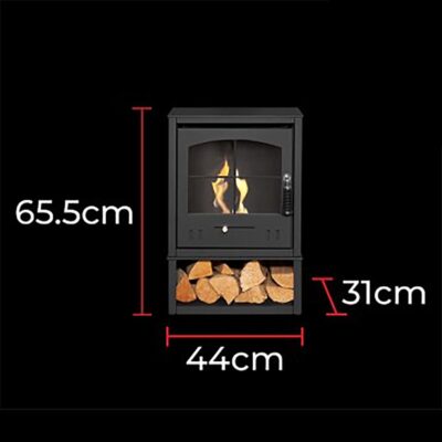 OKO S2 Grey Log Store Dimensions