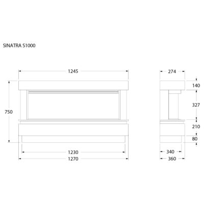 Sinatra S1000 Dimensions