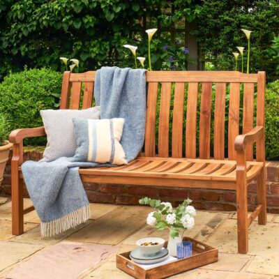 50032 Beeley 150cm Bench FSC Acacia Wood Teak Look