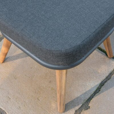 49500 Kimora Corner Set with Grey Fabric Cushion