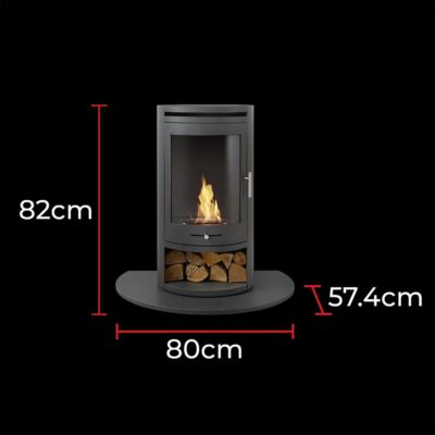 OKO S5 Grey and Hearth Dimensions