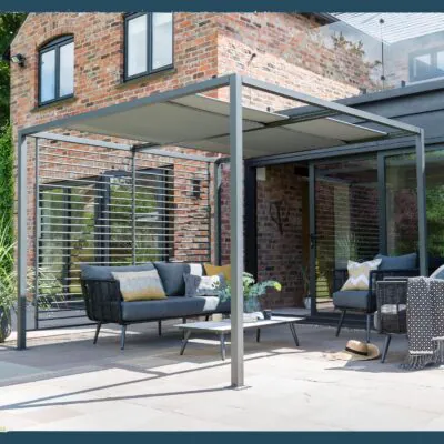 84911 Sliding Roof Gazebo 2.8 x 2.8m