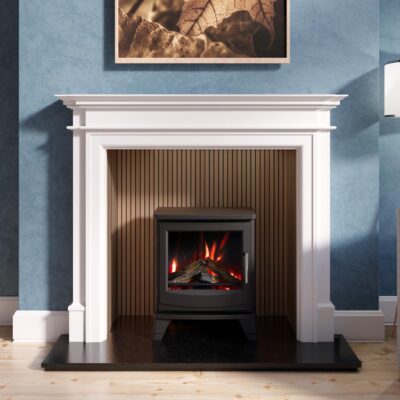 Bartello White MDF with Solano Stove