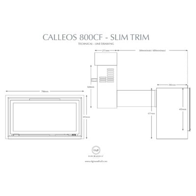 Calleos 800BF Dimensions