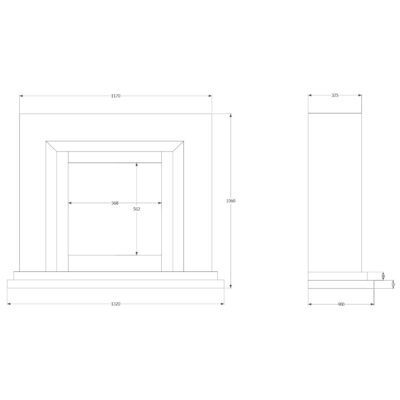Proflame Navarro Asencio Dimensions