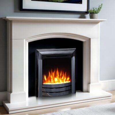 Proflame SSL Opulence Black Nickel White Pebbles