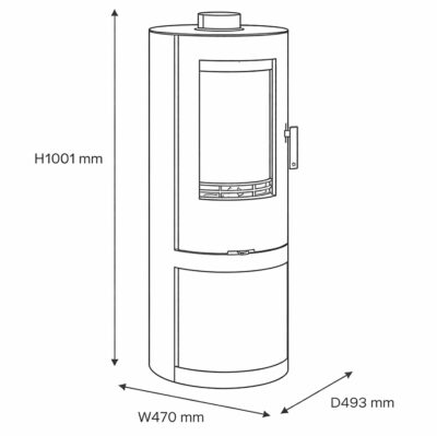 WM 5c Cylindrical Stove Dimensions