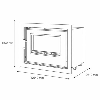 WM 7i Inset Stove Dimensions