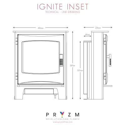 Ignite Inset Electric Stove Dimensions