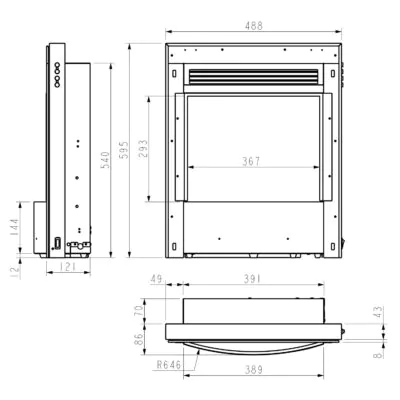 Celsi Ultra SL Ultiflame Dimensions