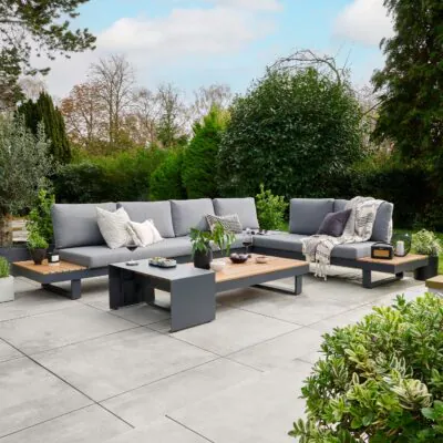Easton Large Corner Set With Sun Recliner