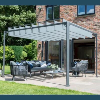 84910 Pandora Leaf Gazebo Pergola 3x3.6m