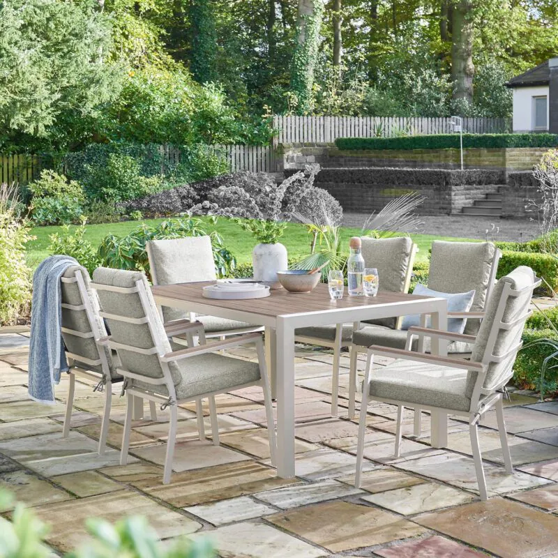 Easton 6 Seat Dining Beige